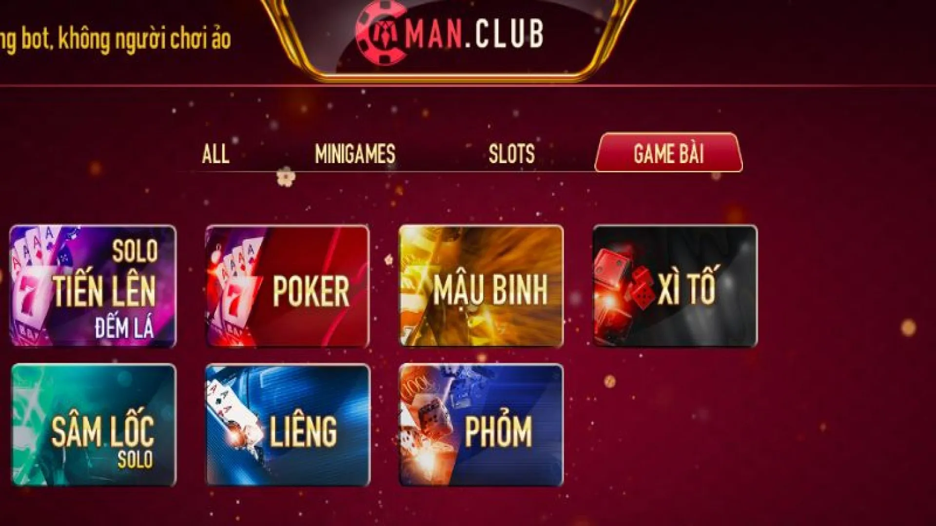 Casino Manclub trực tuyến đẳng cấp
